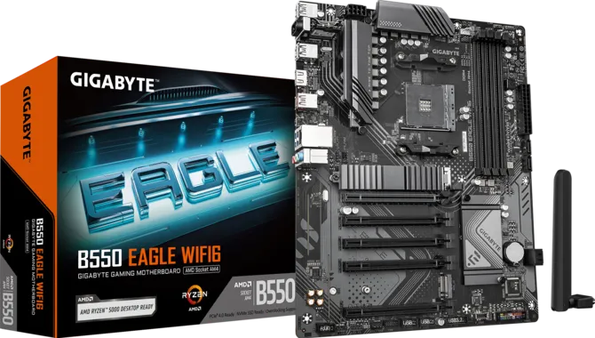 GIGABYTE B550 EAGLE WIFI6 DDR4 HDMI-DP PCIe 4.0 AM4 ATX