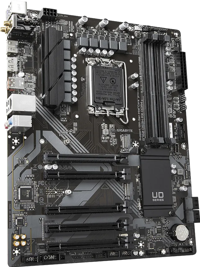 GIGABYTE B760 DS3H AX WIFI6E DDR4 HDMI-DP PCIE 4.0 1700p ATX