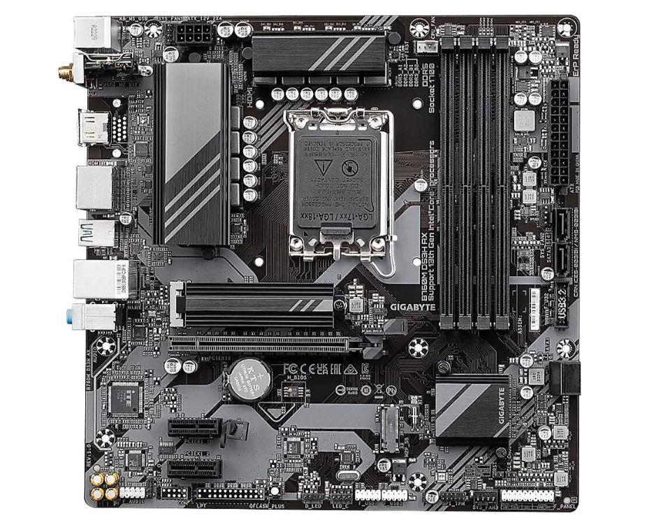 GIGABYTE B760M-DS3H-AX-DDR4 B760 DDR4 (Vga Yok) GLan 2.5G mATX HD DP WIFI BT M2 1700p Anakart