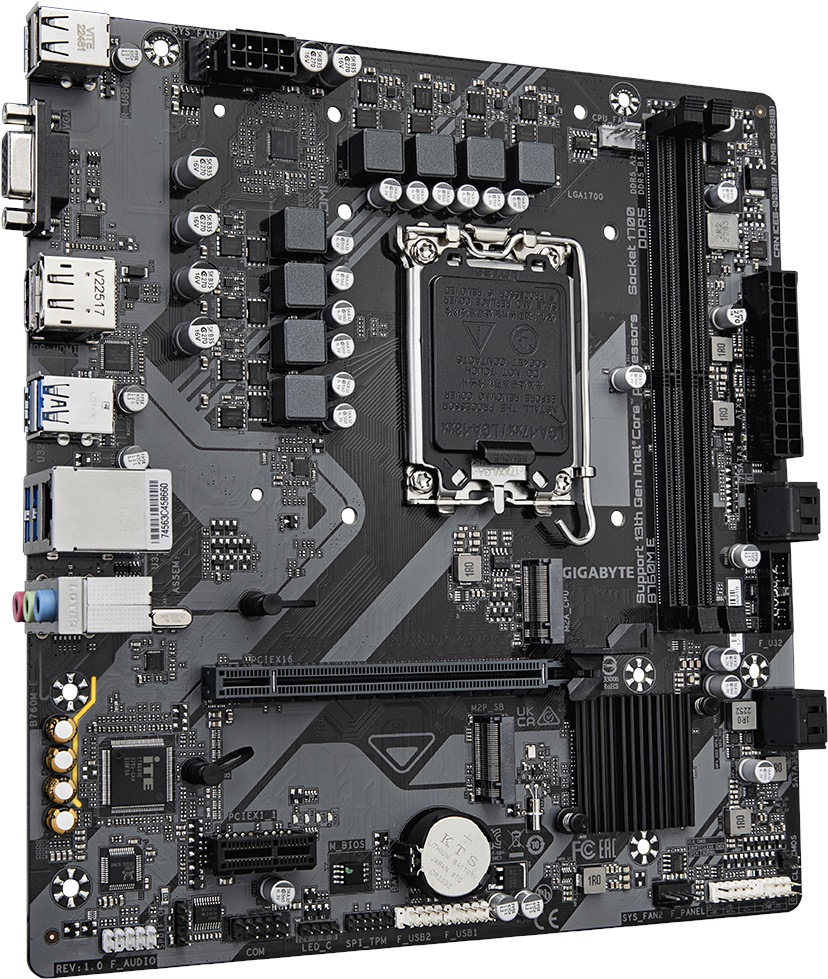 GIGABYTE B760M-E DDR5 HDMI VGA DP PCIe 4.0 16X 1700p mATX