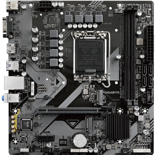 GIGABYTE B760M-H DDR5 VGA-HDMI PCIe 4.0 1700p mATX