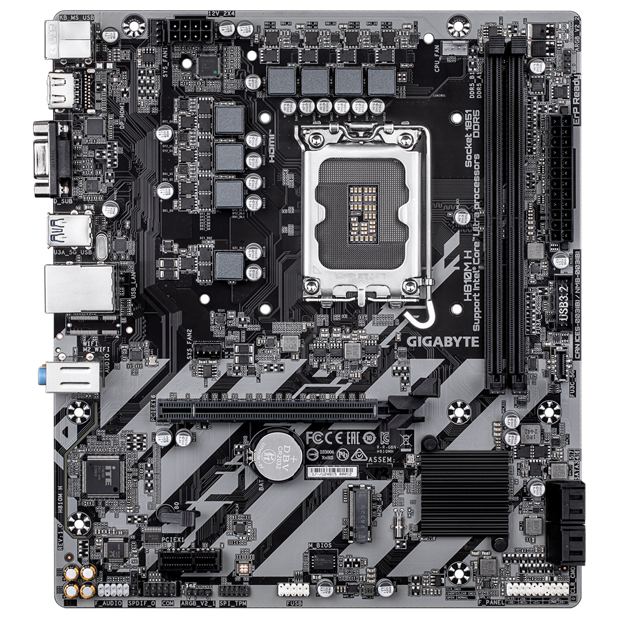 GIGABYTE H810M-H DDR5 HDMI PCIE 4.0 1851p mATX