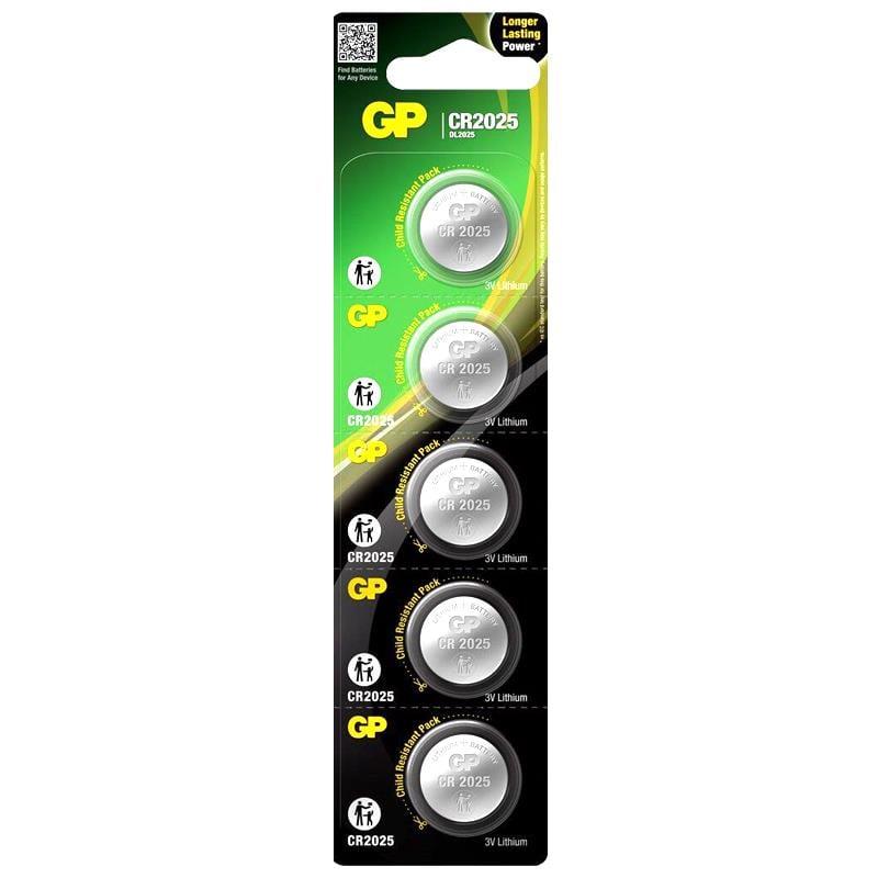 GP CR2025 3 V Lityum Para Pil (5'li Paket)