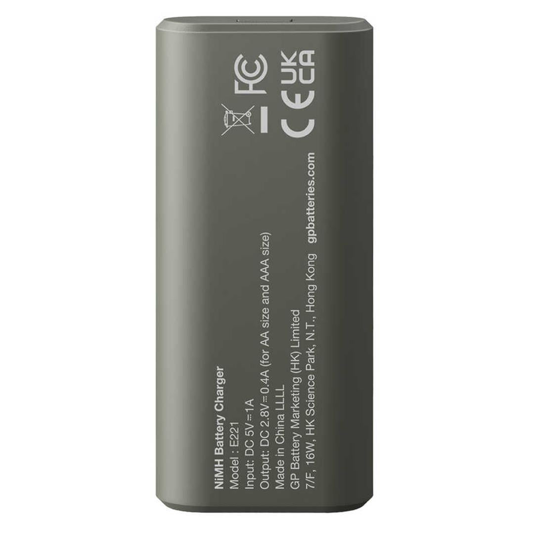 Gp Recyko E221 Usb 2li AA - AAA Pil Şarj Cihazı (GPACSE221004 GPE221R21-2GTLB1)