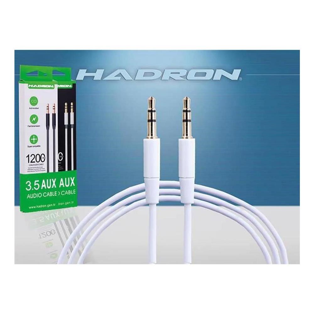 HADRON HD-4308 3,5 MM GOLD 1,1 MT STREO JACKLI KABLO BEYAZ