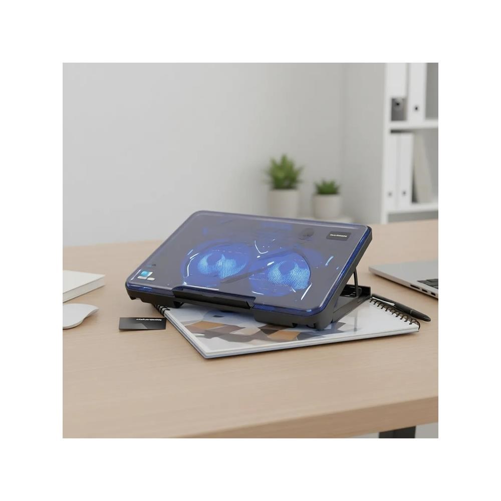 HADRON HDX4252 Alaska Serisi Laptop Soğutucu 2 Fanlı LED 13-15.6 İnç Siyah