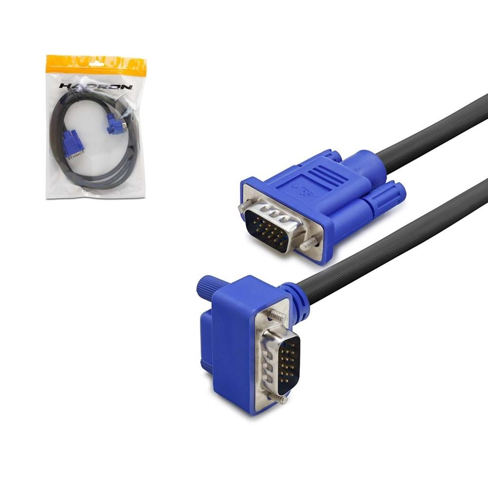 HADRON HN-4485 FİLTRELİ 1.5MT L TİP 15PİN VGA KABLOSU
