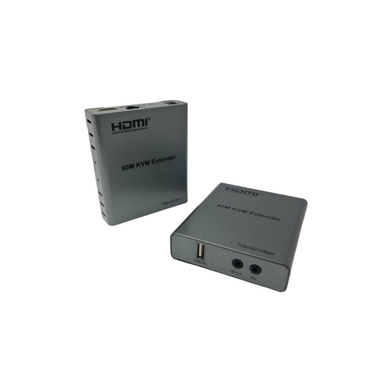 NOVACOM NVC-KVM4K60M CAT6 60MT (2Lİ) HDMI-USB-IR EXTENDER