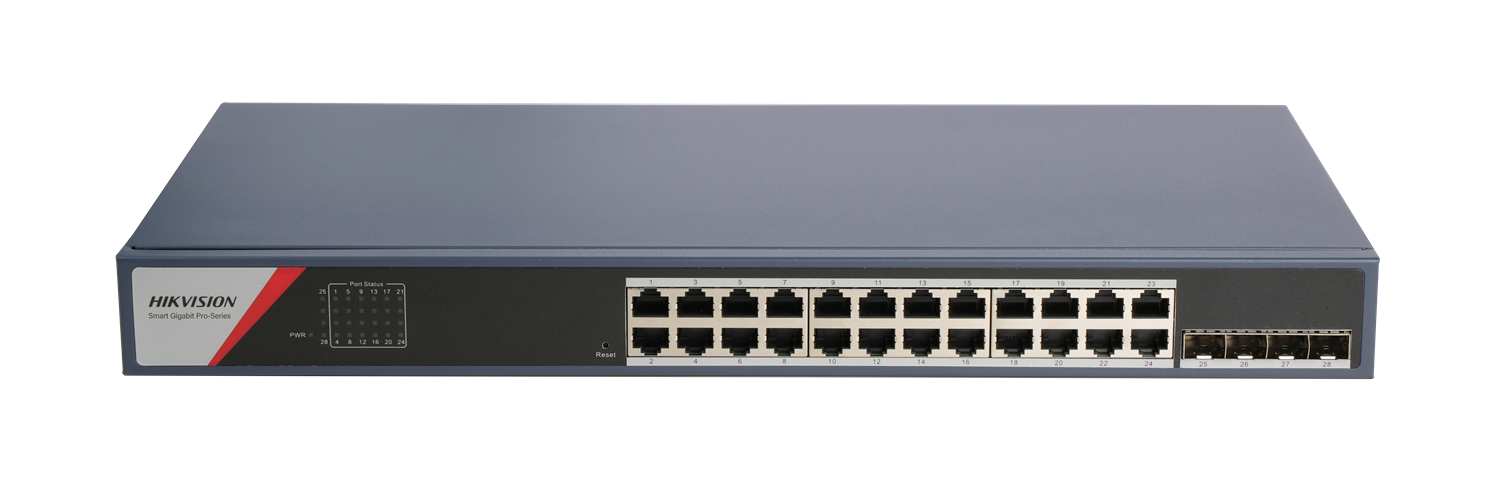 HIKVISION 24port 4-SFP Gigabit Yönetilebilir Switch DS-3E1528-SI-24T4F
