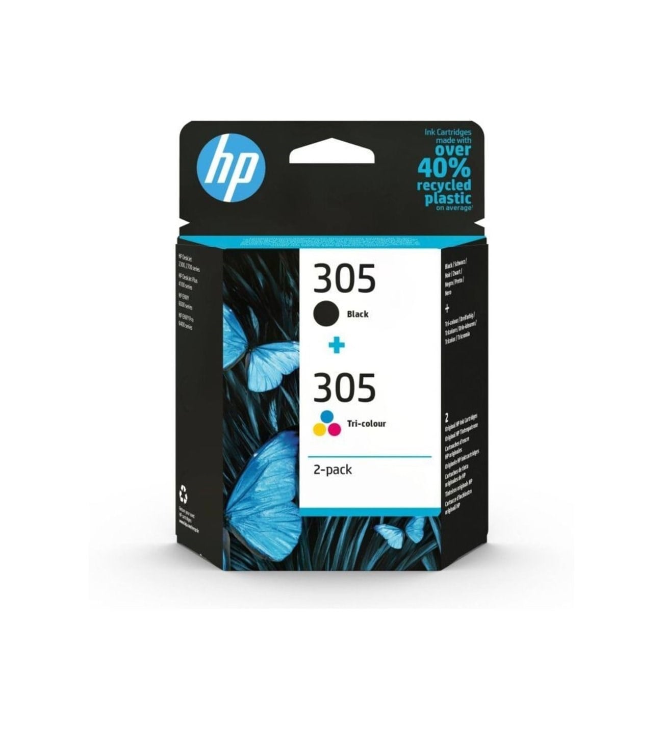 HP 305 Siyah ve Üç Renkli Orijinal Mürekkep Kartuşu İkili Paket - 6ZD17AE