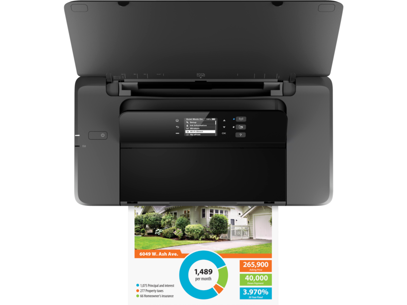 HP A4 Renkli N4K99C Officejet Taşınabilir Bataryalı Yazıcı USB 2.0,Kablosuz