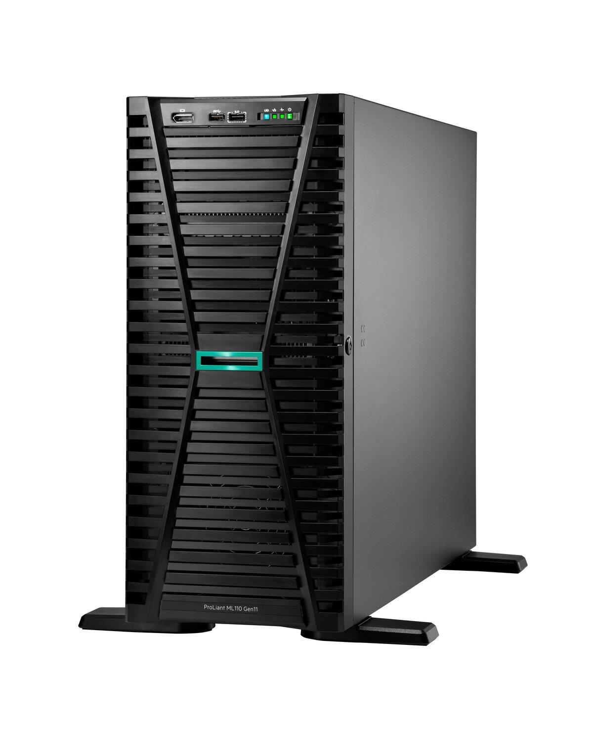 HPE PROLIANT ML110 G11 P81774-425 XEON 3508U-128GB DDR5 RDIMM-2X480GB+6X1.92TB SSD-2x1000w Tower Sunucu