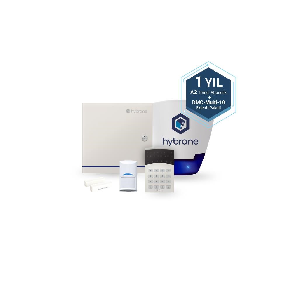 HY-IA1008-A2DM10-1 Akıllı Network Hırsız Alarm Seti+1 Yıl Hybrone A2 Temel Paket