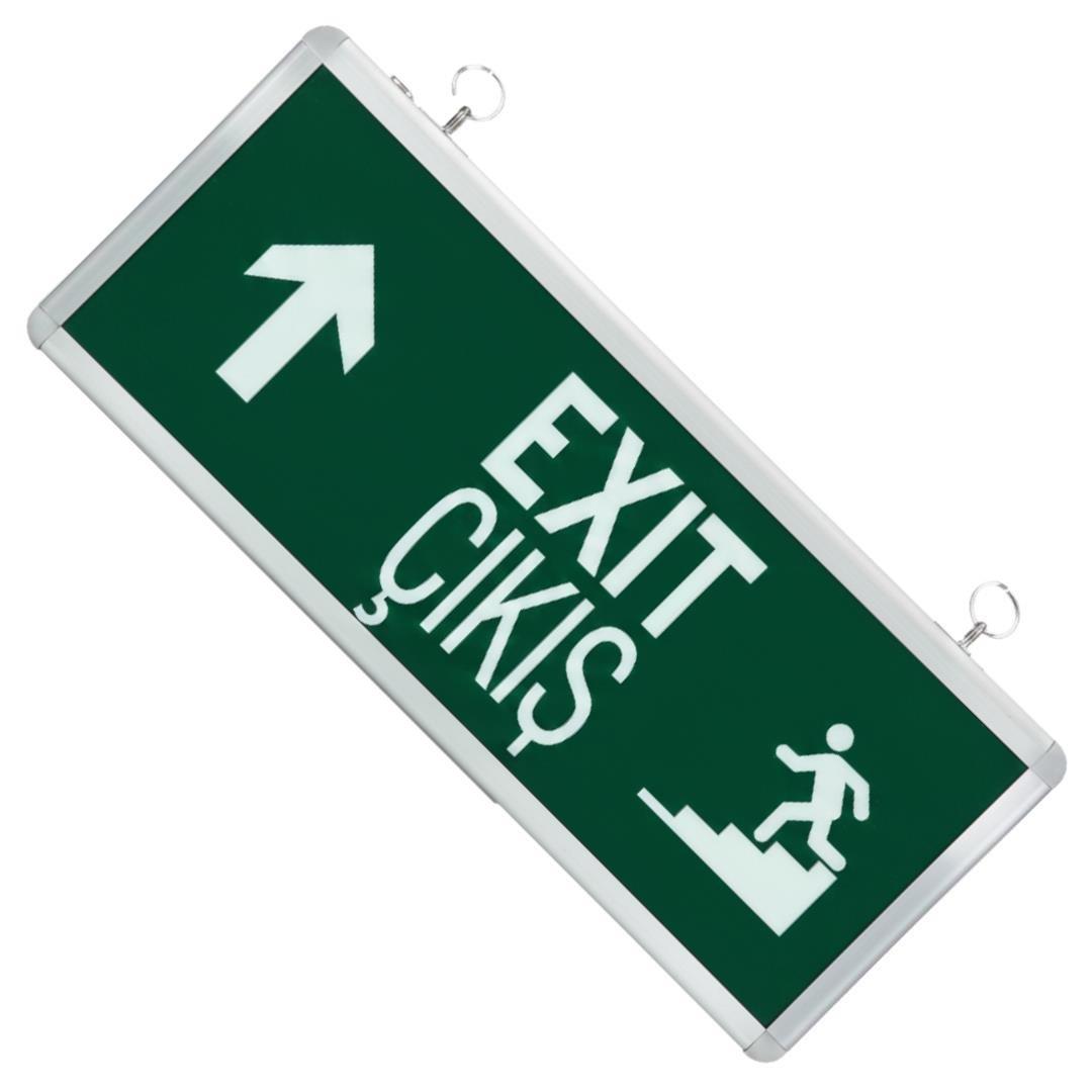 Horoz Robson HL330 3 Watt 160 Lümen Şarjlı Acil Çıkış Yukarı Merdiven EXIT Levhası Özellikleri (2li Paket)