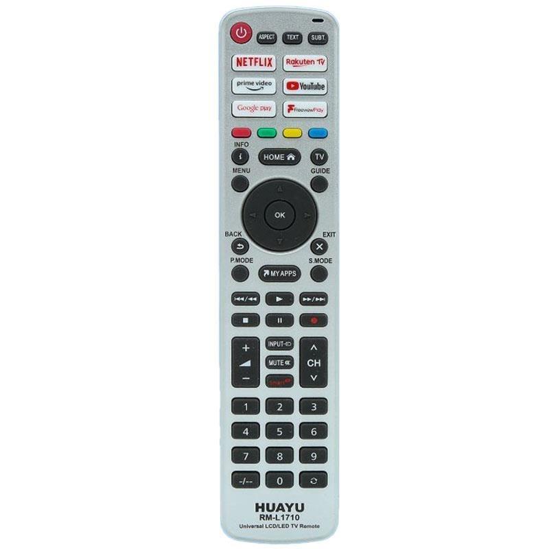 Huayu RM-L1710 Unıversal Netflıx-Prıme Vıdeo-Youtube-Rakuten Tv-Google Play Tuşlu Lcd Led Tv Kumandası