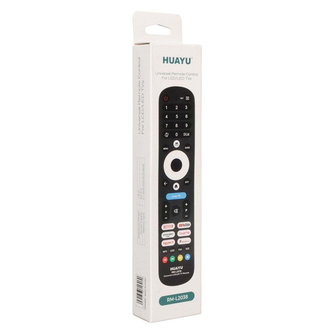Huayu RM-L2038 Netflix-Youtube-Disney-Prime Video Tuşlu Universal Lcd-Led Tv Kumanda