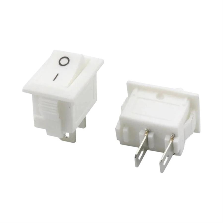 IC-120B Mini Işıksız On-Off 2P Anahtar Beyaz