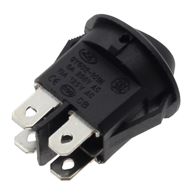 IC-131-4 Yuvarlak Işıklı On-Off Anahtar 4P