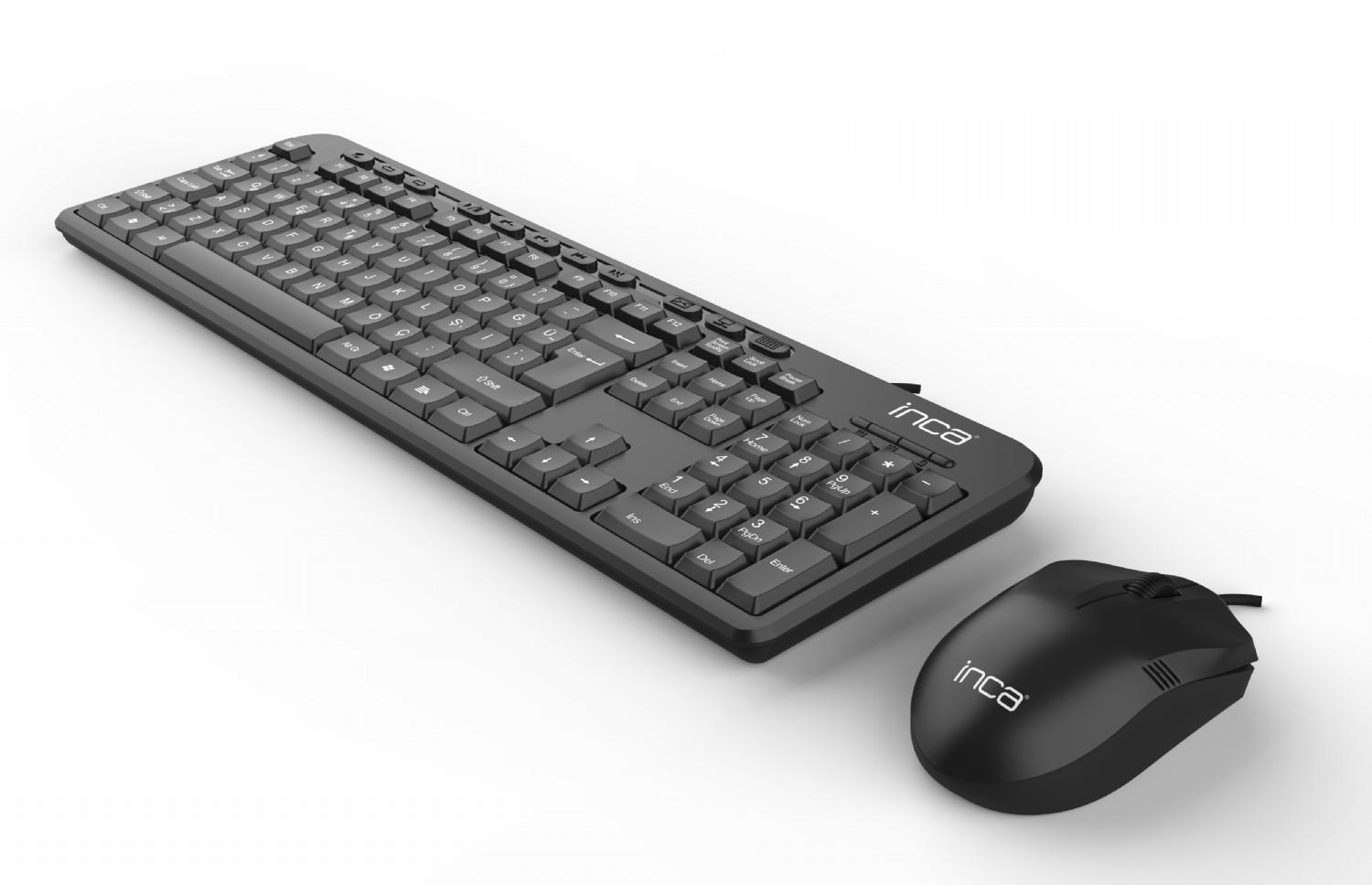 INCA IMK-375T Kablolu USB Q Trk Siyah Klavye - Mouse Set