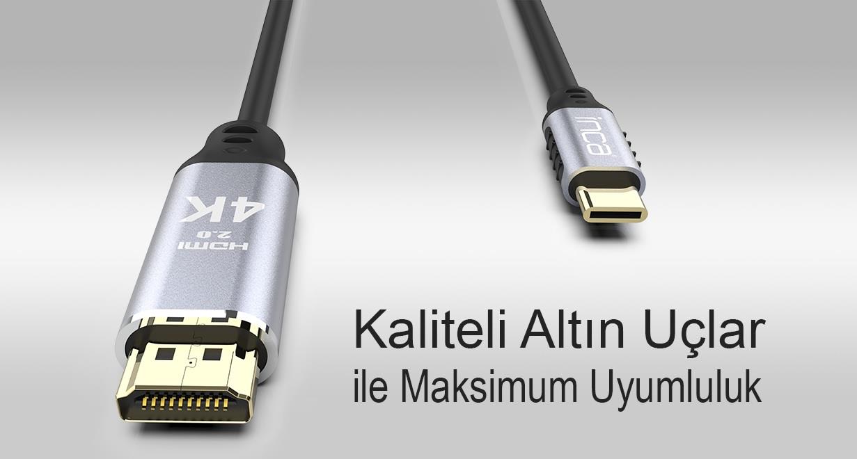 INCA ITCH-02TX 2 Mt TYPE-C TO HDMI Kablo