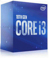INTEL CORE i3 10100 6MB 4çekirdekli O/B VGA 1200p 65w Kutulu+Fanlı