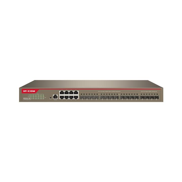 IP-COM IP-G5324-16F 16 PORT 1G SFP + 8 PORT BAKIR 10/100/1000 L3 YÖNETİLEBİLİR RACK MOUNT SWITCH METAL KASA