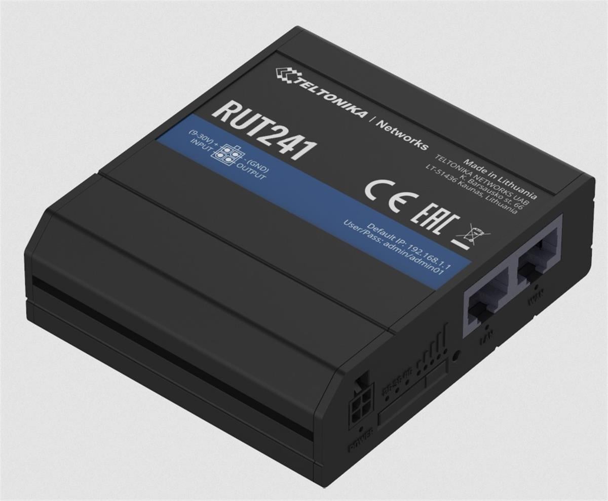 4G (LTE) Endüstriyel Router<br>
- Cat 4 (150/50 Mbps)<br>
- 1x SIM Kart Yuvası, 1x Radyo<br>
- 2x 10/100TX Ethernet<br>
- 802.11b/g/n 2.4GHz Wi-Fi (1x1 anten)<br>
Industrial Cellular Router