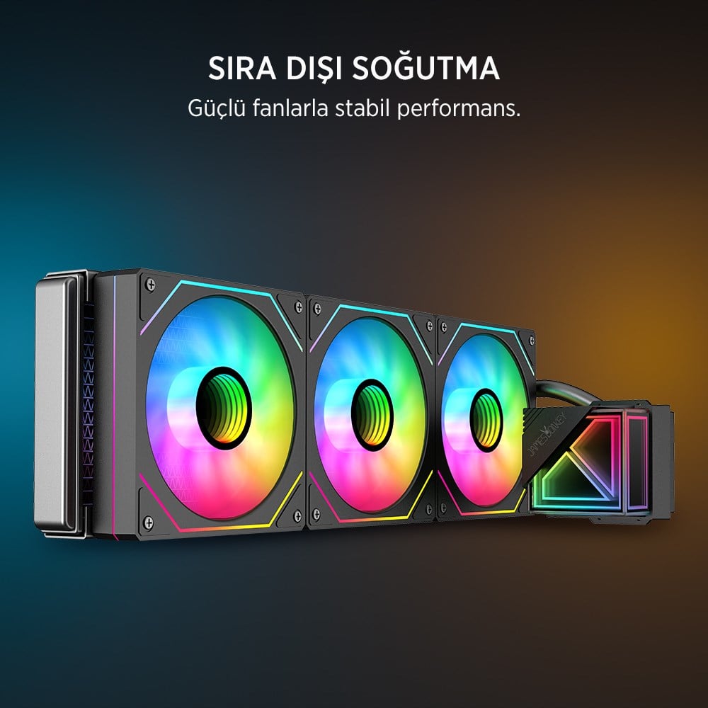 James Donkey Lugis JDC360 ARGB 360mm Siyah Sıvı İşlemci Soğutucu AM5 ve LGA1700 Uyumlu
