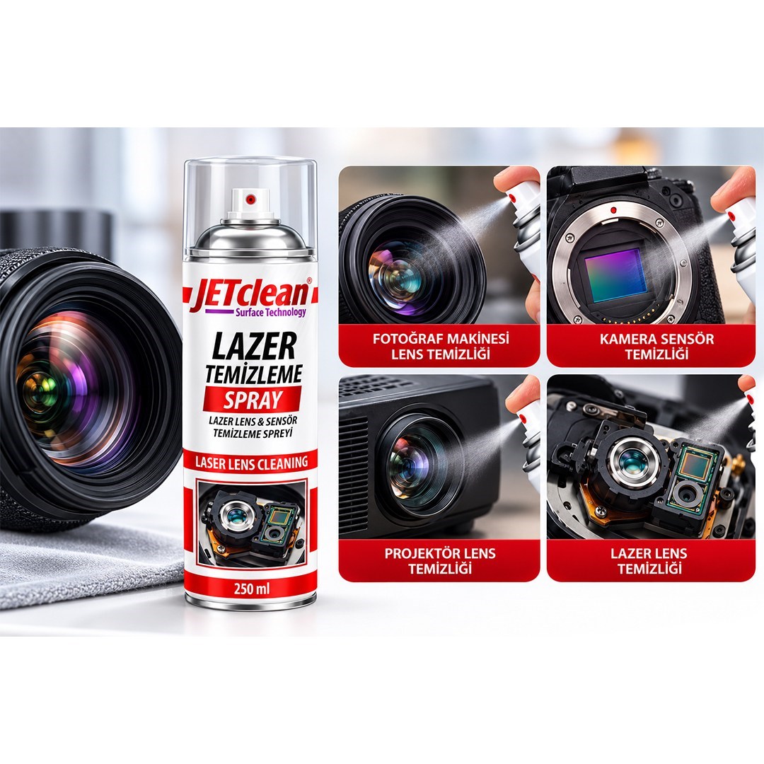 JeTCLean 500ML Lazer Lens Sensör Temizleme Spreyi