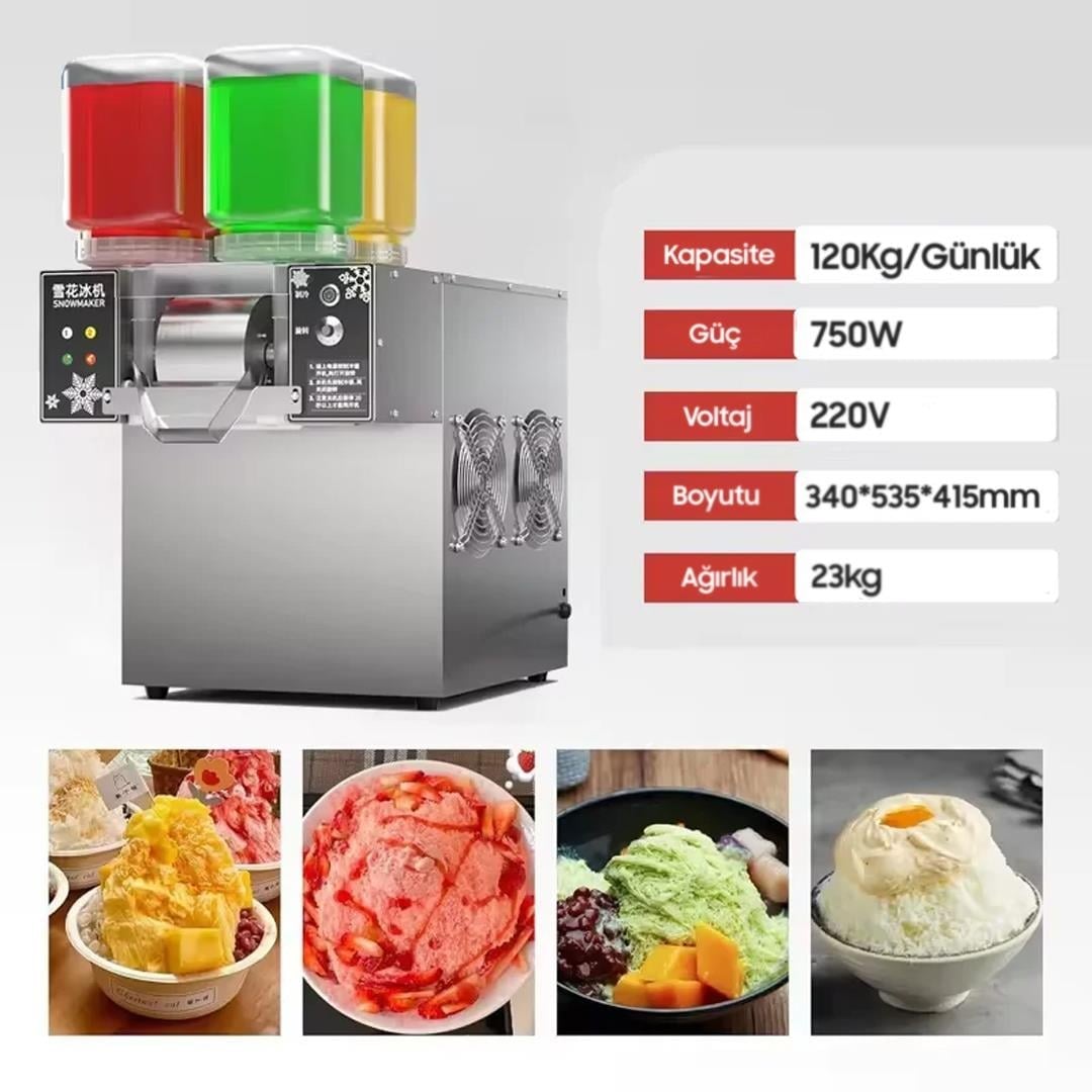 Jwbetter Kokteyl - Buz Kar Yapma Makinesi Ticari AC220V (ZB-XBJ124FZ)