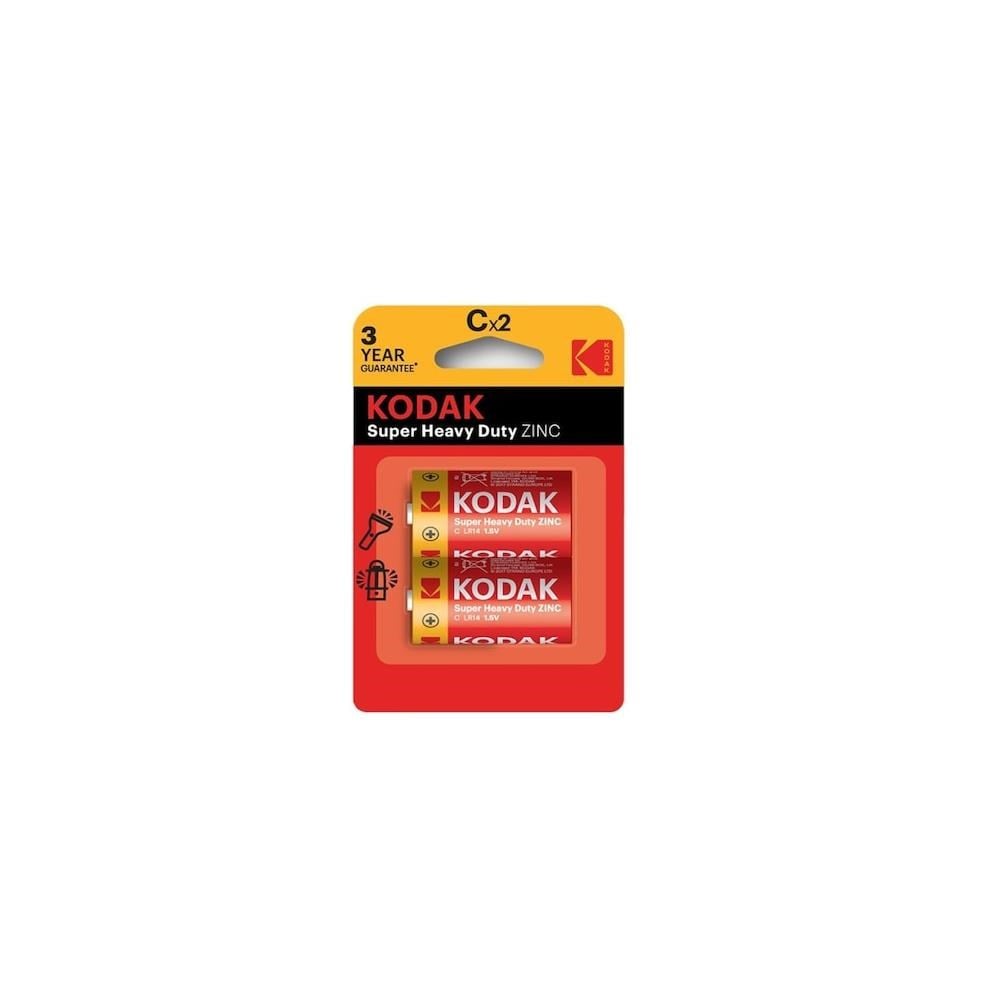 Kodak KCH-2 Super Heavy Duty Çinko Orta Boy C Pil