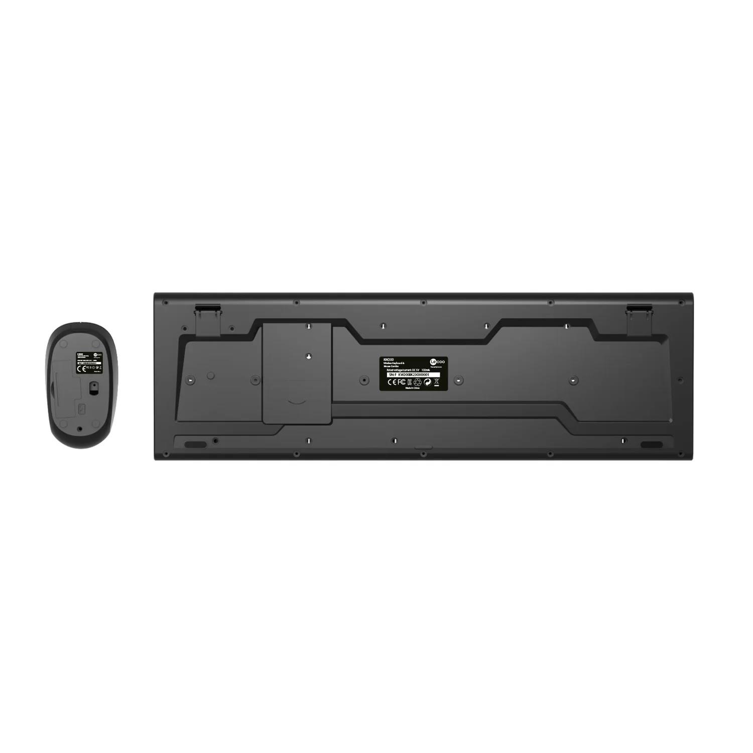 LECOO KW200 Q Türkçe Kablosuz Siyah Klavye + Mouse Seti