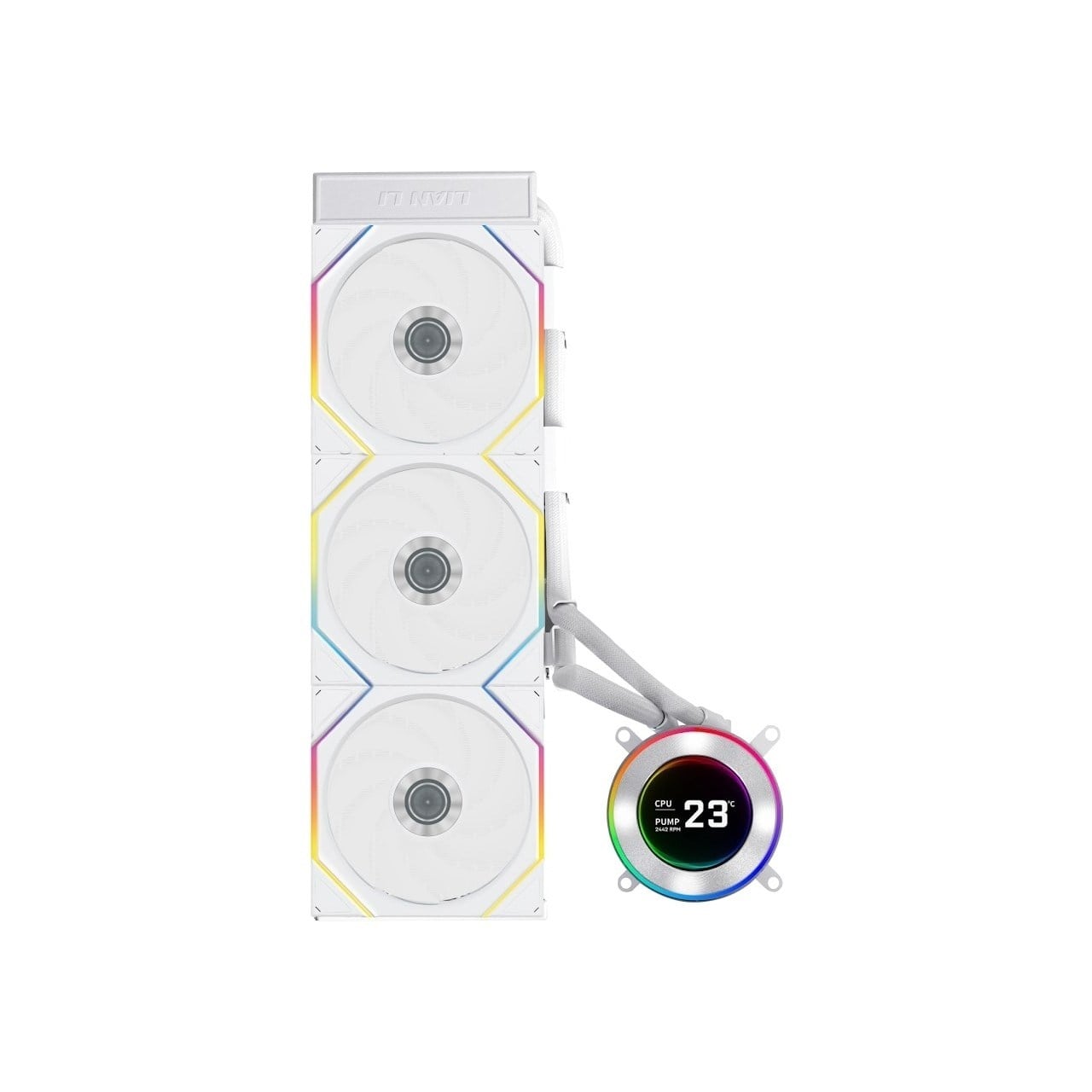 LIAN LI HYDRO-SHIFT II LCD-C 360TL 360MM LGA1700/1851/AM4/AM5 SOKET BEYAZ İŞLEMCİ SIVI SOĞUTUCU G89.GHS2LCD36TW.00