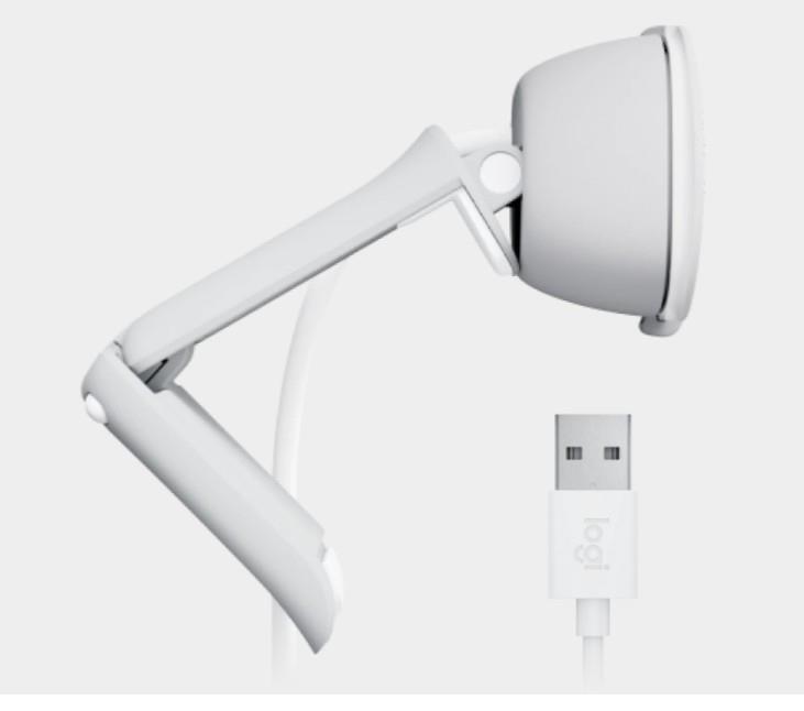 LOGITECH 2MP BRIO 100 Dahili Mikrofonlu Webcam Beyaz 960-001617