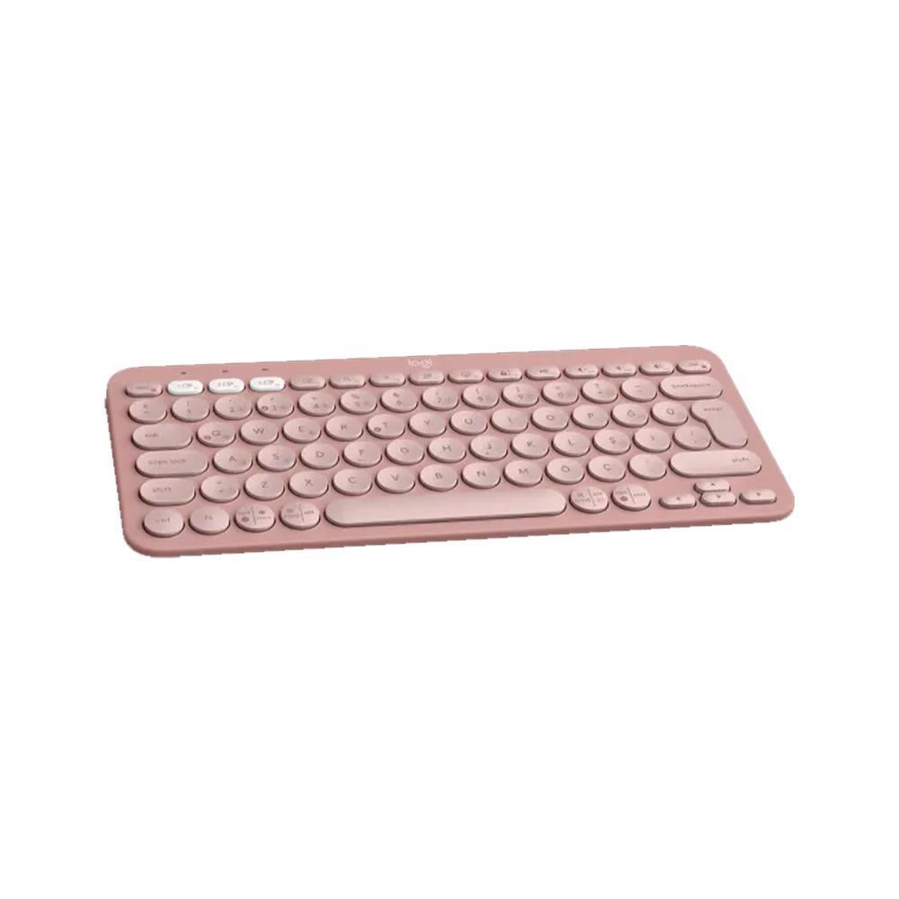 LOGITECH Pebble Keys 2 K380s Bluetooth Q Trk Rose Klavye (920-011861)