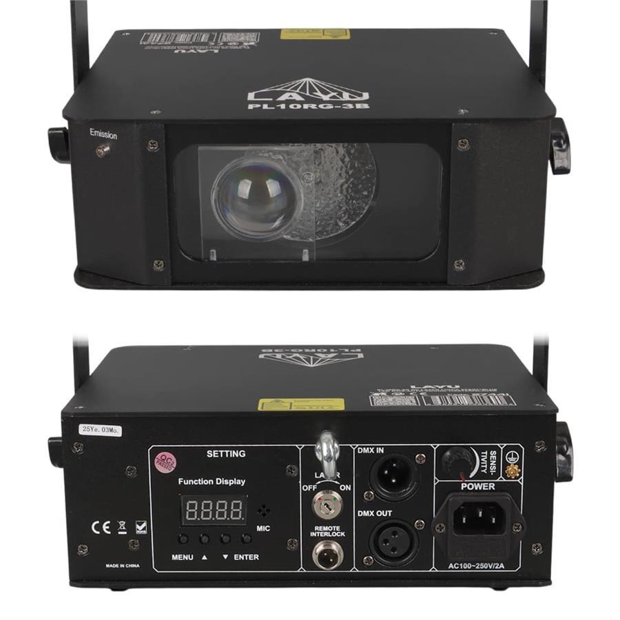 Layu PL-10RG-3B RG Lazer Lumia Efekti ve Mavi LED Wash Işık Sistemi