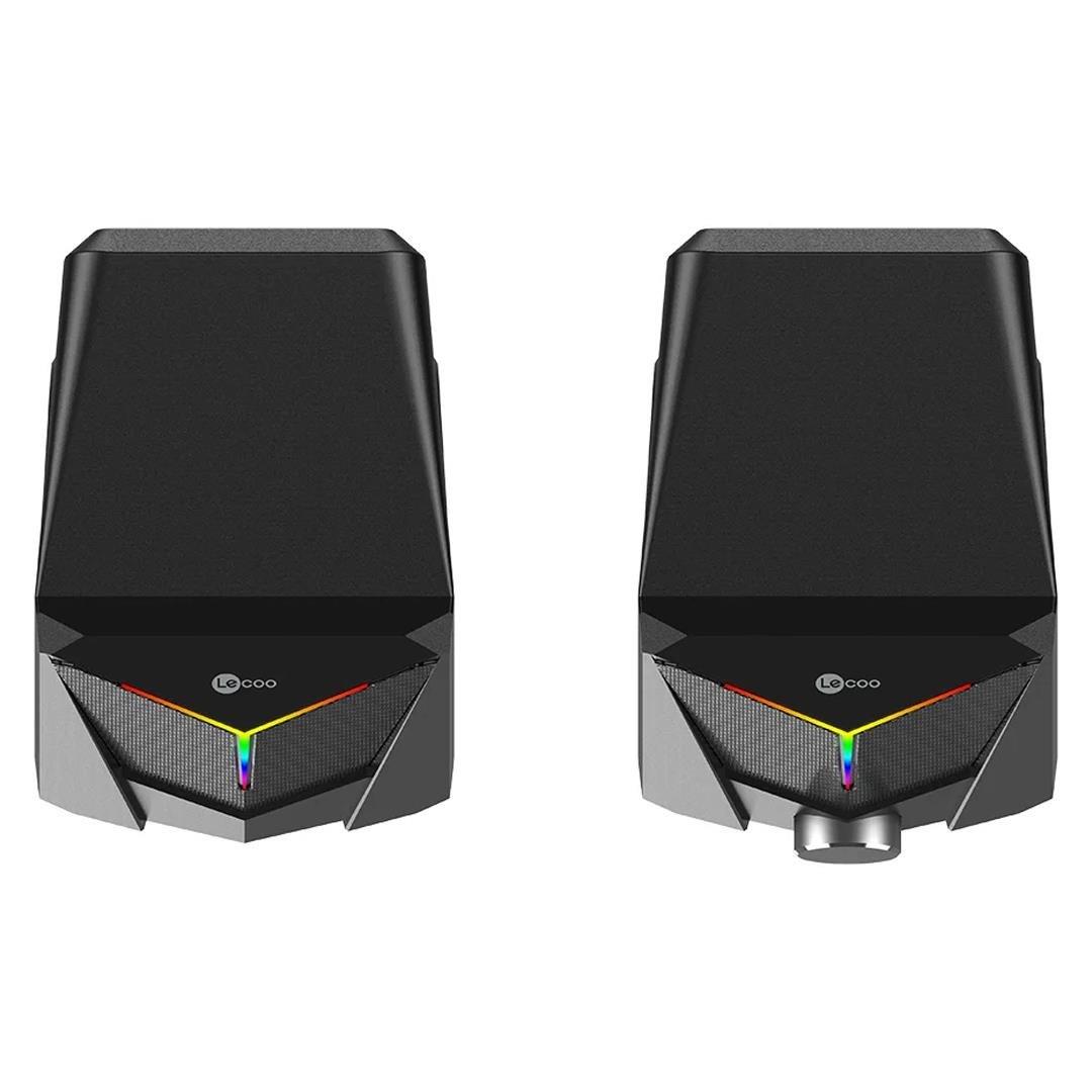Lenovo Lecoo DS104 Kablolu Usb + 3.5Mm Jack 6W 80dB Rgb Işıklı 1+1 Gaming Speaker - Hoparlör