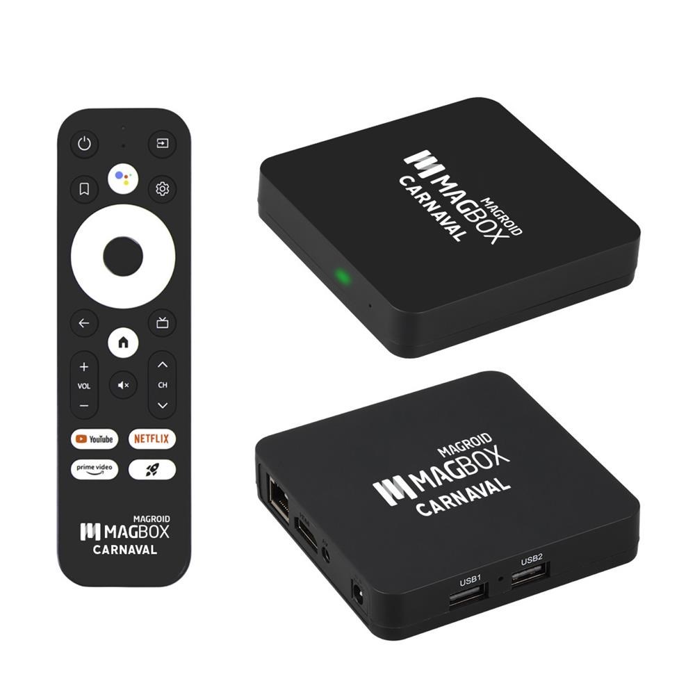 MAGBOX MAGROID CARNAVAL 2 GB RAM 16 GB HDD 4K ULTRA HD ANDROID BOX (ANDROID 14) (SES KOMUTLU KUMANDA)