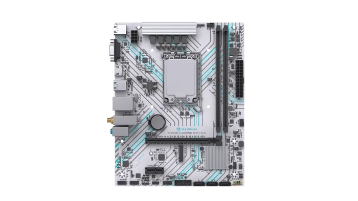 MAXUN B760M GAMING WIFI ICE DDR4 HDMI PCIE 4.0 1700p mATX BEYAZ