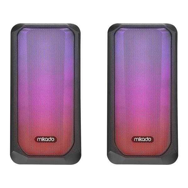 MIKADO MD-356 Siyah Hoparlör RGB Ledli