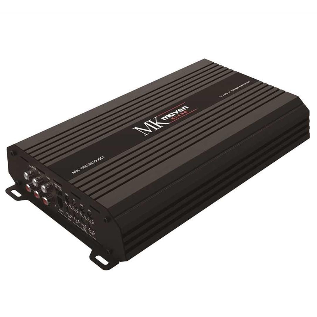 MK Maven Klang MK-60200.5D Stereo 5 Kanallı 4x180W + 200W RMS Subwoofer Bass Kontrollü Class D Oto Amfisi (Amplifikatör)