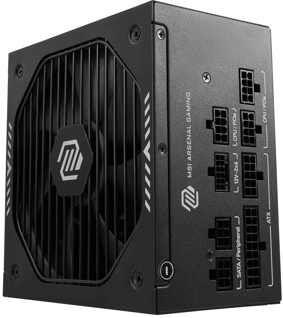MSI 750W 80+ Gold MAG A750GLS PCIE5 Tam Modüler Power Supply