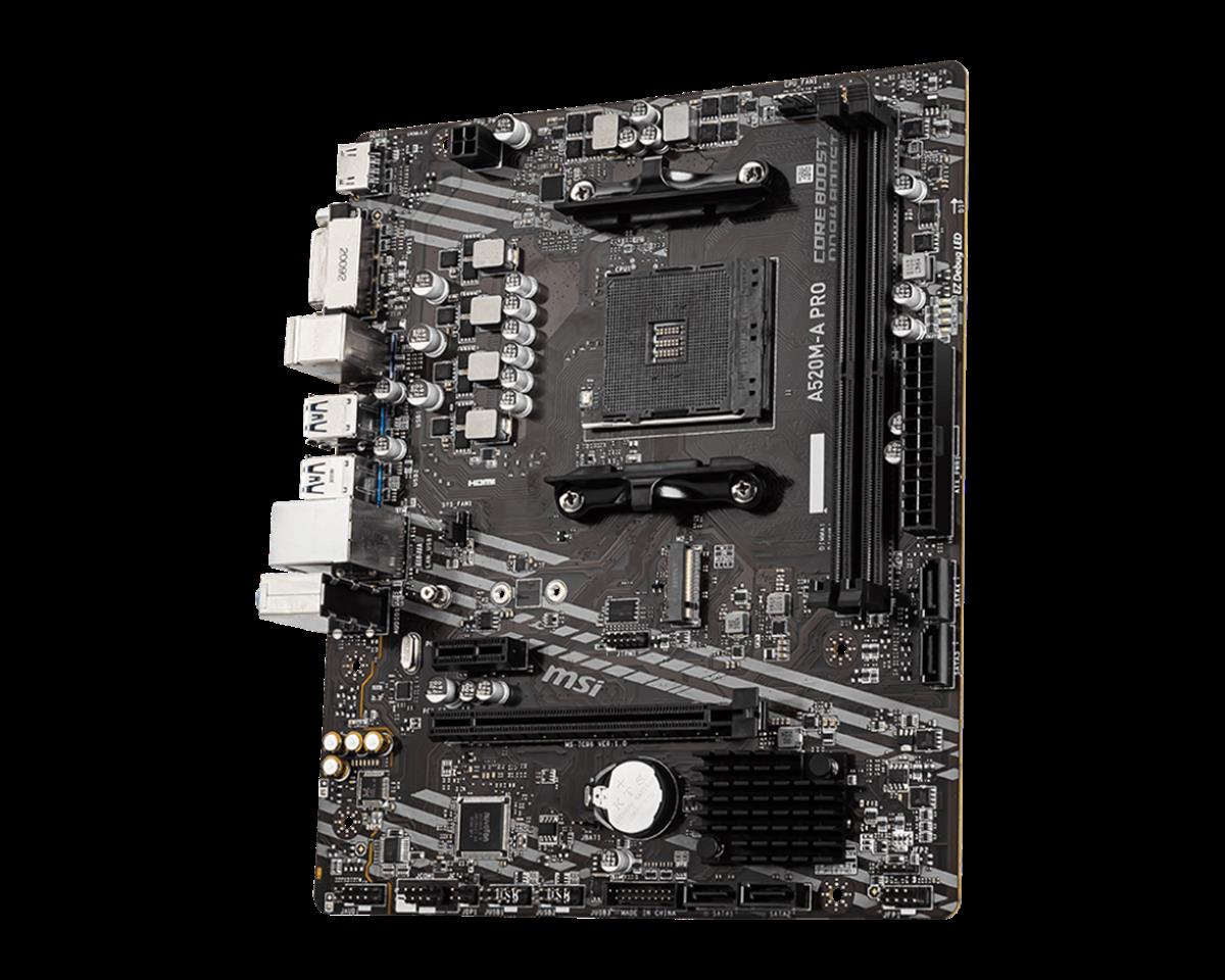 MSI A520M-A PRO DDR4 4600/1866Mhz M.2 mATX AM4