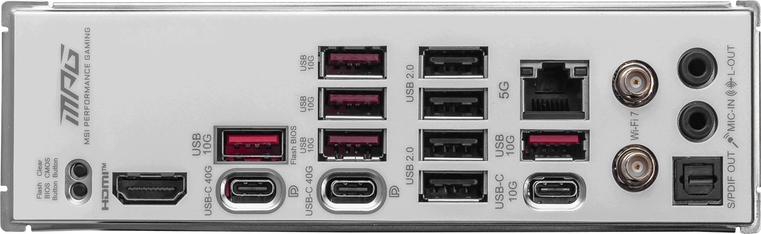 MSI MPG X870E EDGE TI WIFI7 DDR5 HDMI-DP TYPEC PCIE 5.0 AM5 ATX BEYAZ