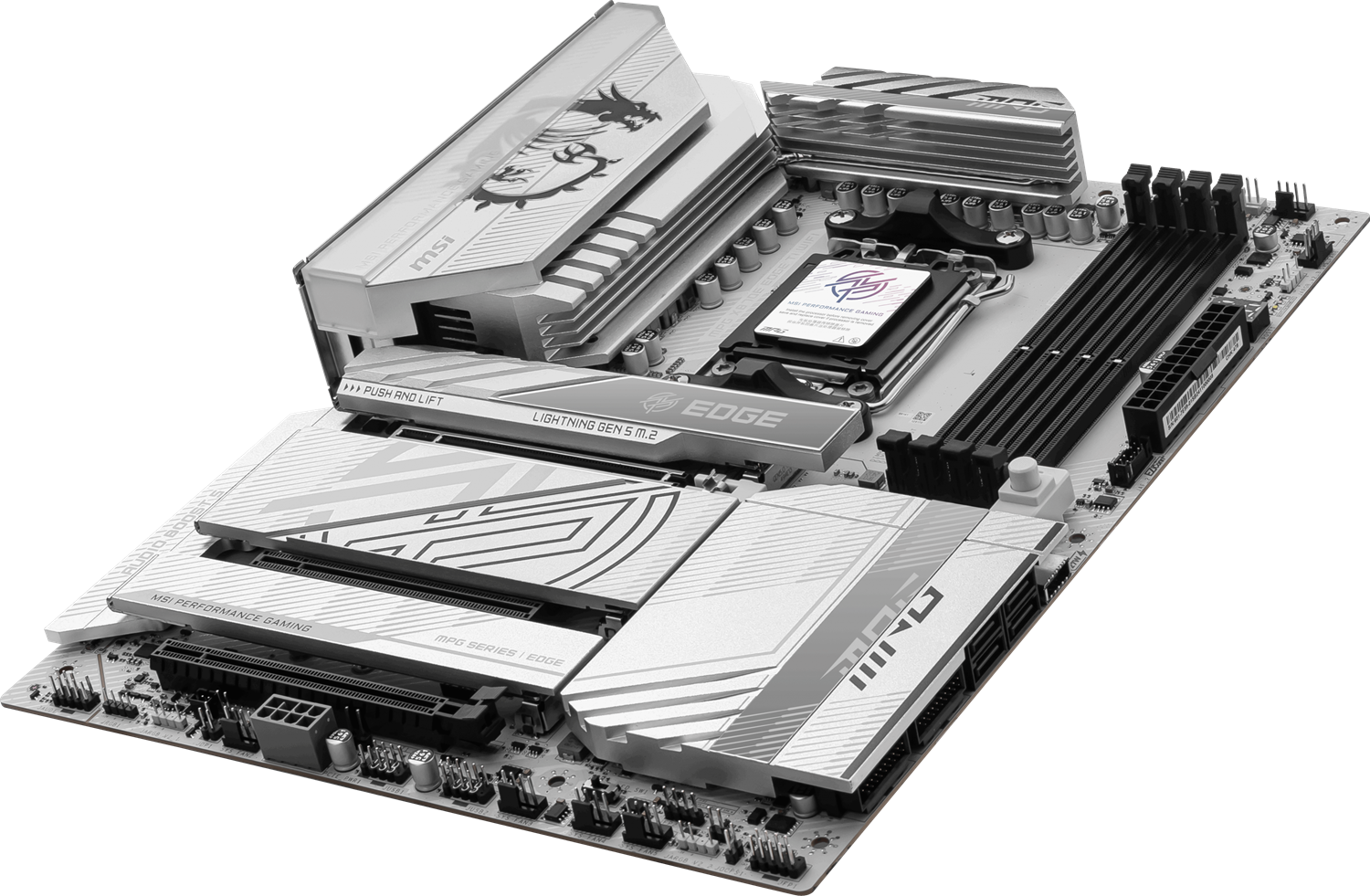 MSI MPG X870E EDGE TI WIFI7 DDR5 HDMI-DP TYPEC PCIE 5.0 AM5 ATX BEYAZ