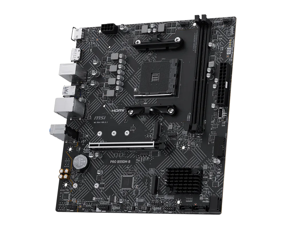 MSI PRO B550M-B DDR4 HDMI-DP PCIE 4.0 AM4 mATX