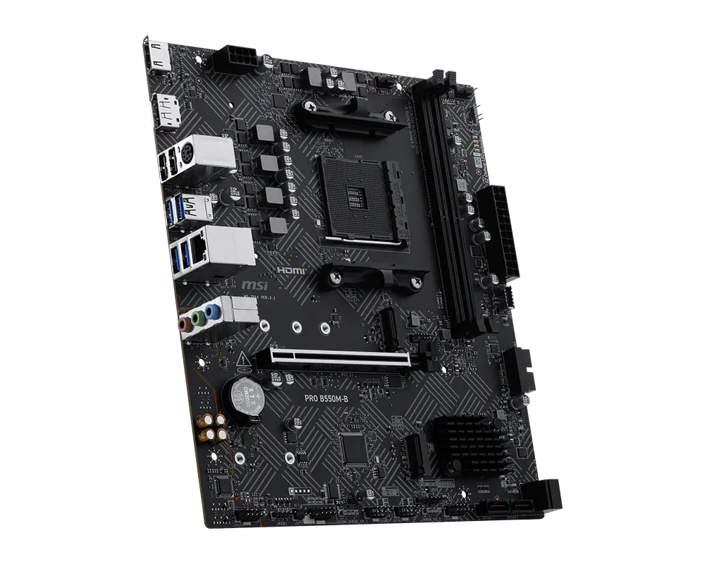 MSI PRO B550M-B DDR4 HDMI-DP PCIE 4.0 AM4 mATX