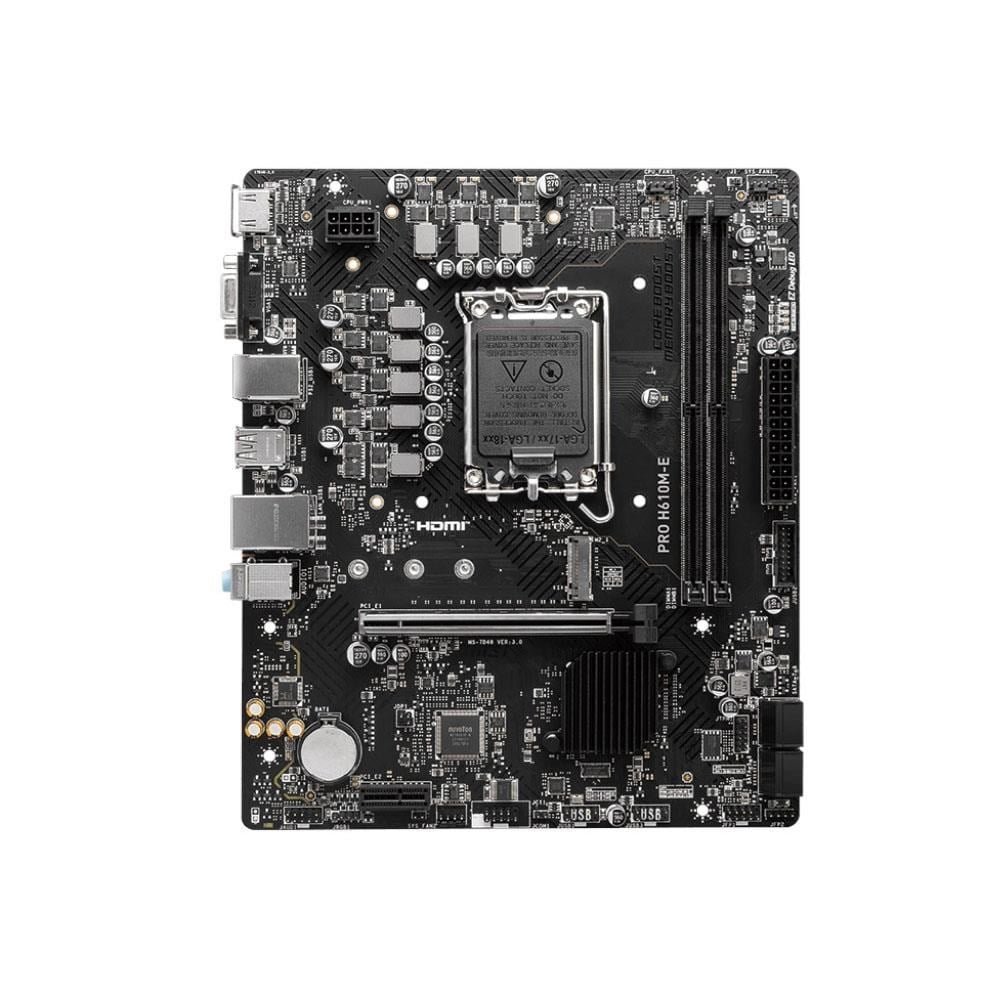 MSI PRO H610M-E 2xDDR5 VGA/HDMI 1xM.2 1xGLAN 1700P ANAKART
