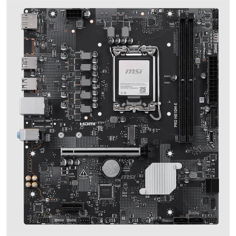 MSI PRO H810M-E DDR5 6400MT/S 1XHDMI 1XDP 1XM.2 USB 3.2 MATX 1851P (INTEL ULTRA PROCESSORS SERIES 2)