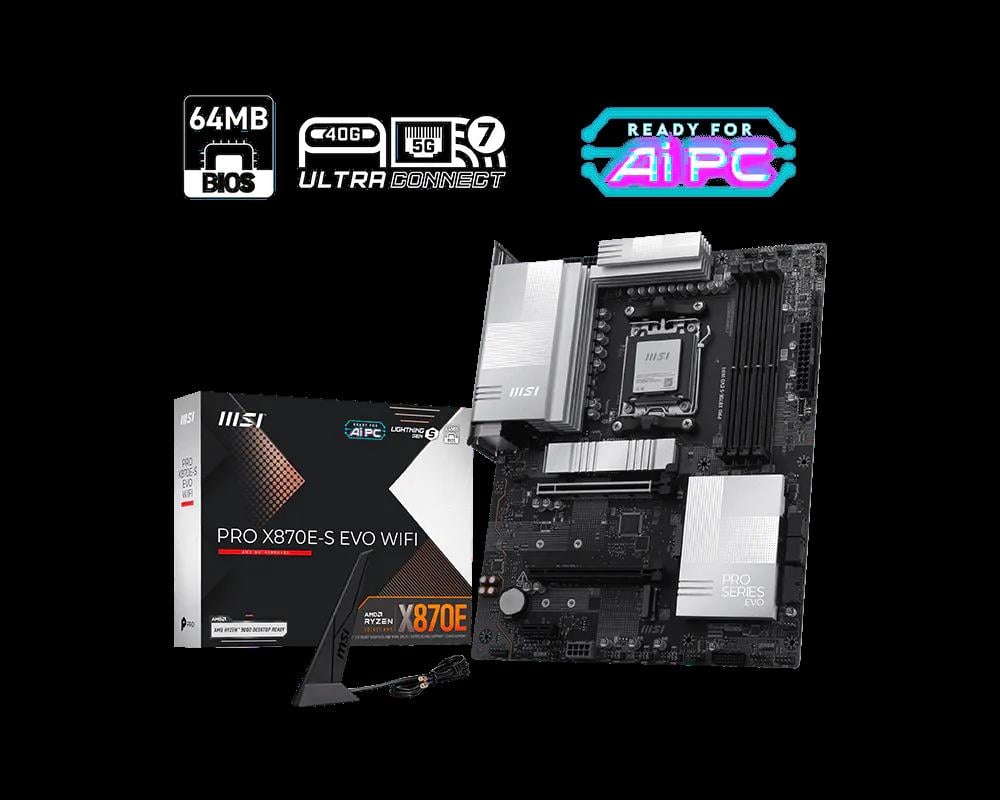 MSI PRO X870E-S EVO WIFI DDR5 AM5
